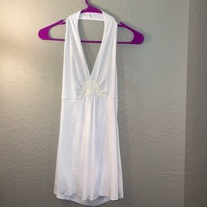 Max Loft Womens White Sleeveless Top Shirt Size M